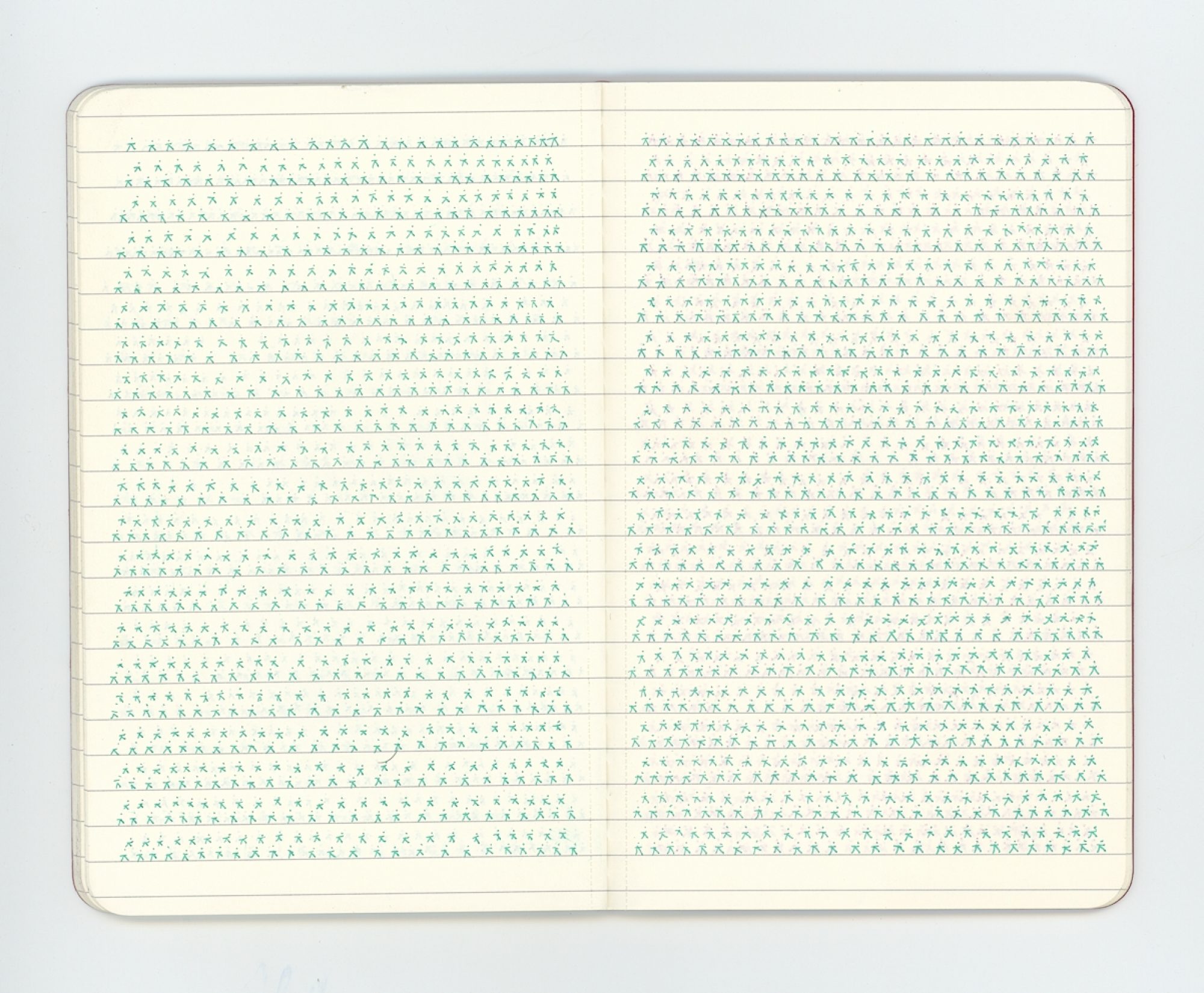 Doble página de cuaderno de trabajo (Del símbolo al signo)