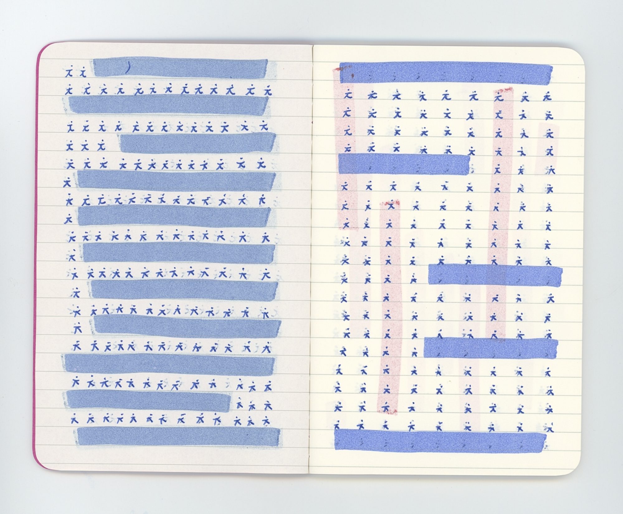 Doble página de cuaderno de trabajo (Del símbolo al signo)