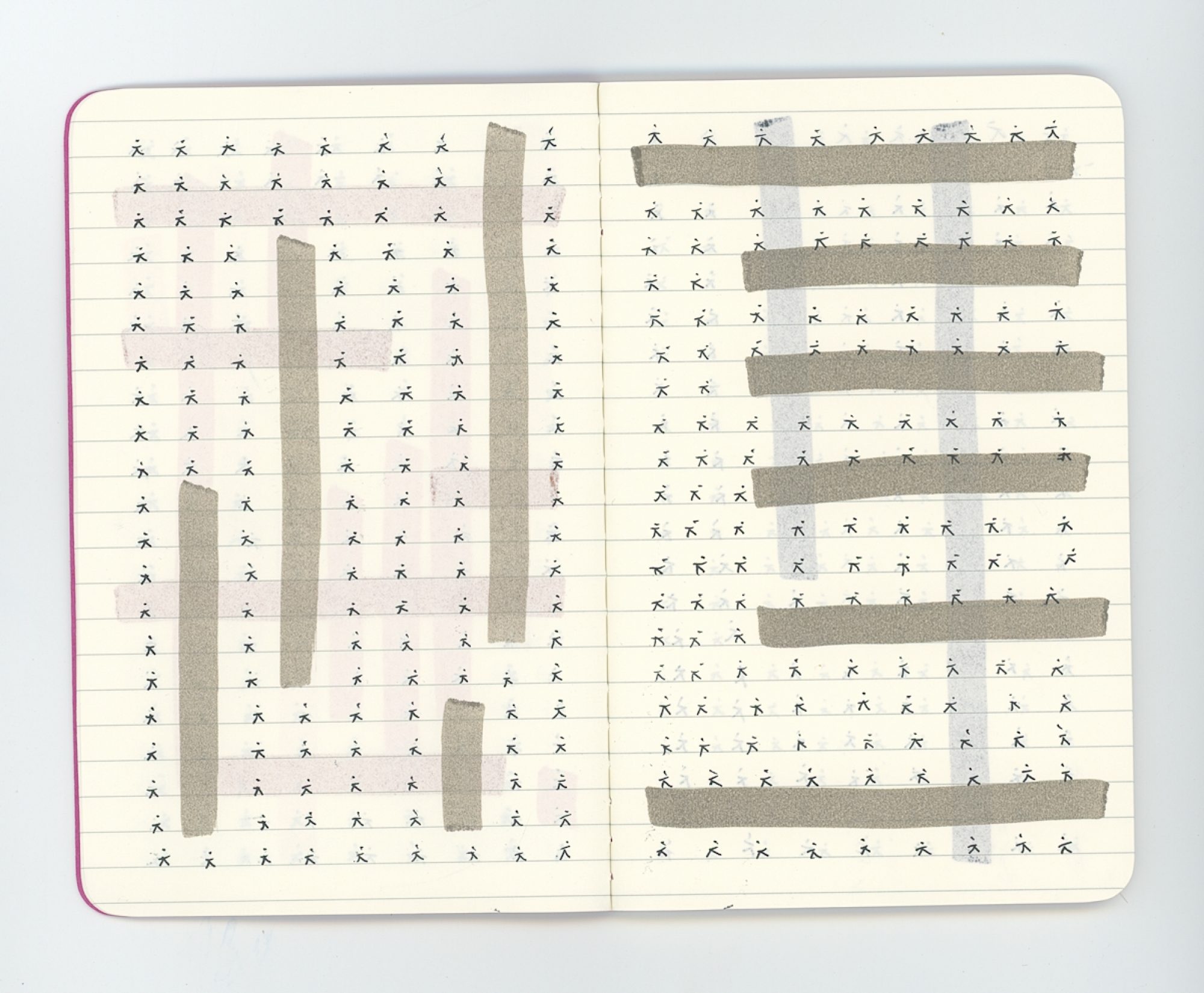 Doble página de cuaderno de trabajo (Del símbolo al signo)