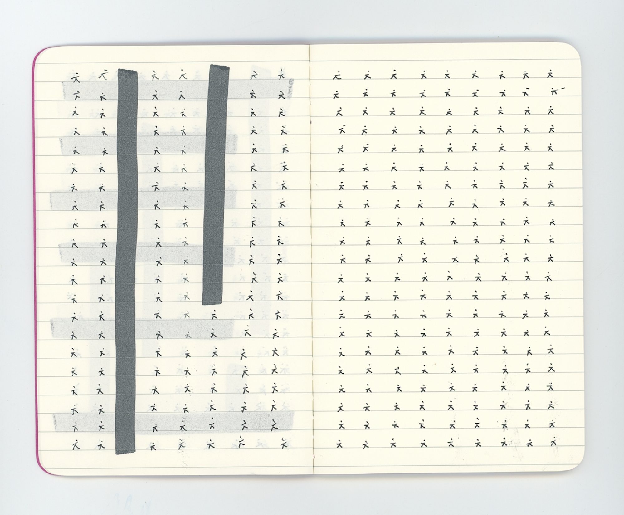 Doble página de cuaderno de trabajo (Del símbolo al signo)